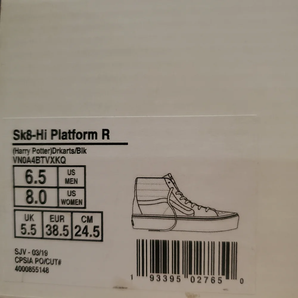 Vans x Harry Potter Morsmordre High-Top Sneakers - Picture 3 of 4